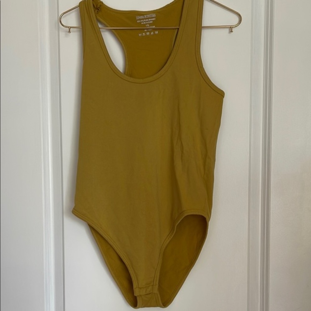 Mustard Yellow Razorback Bodysuit - Picture 1 of 5